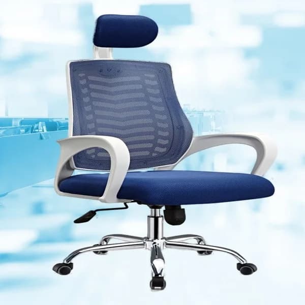 Premium Ergonomic Blue Mesh Office Chair