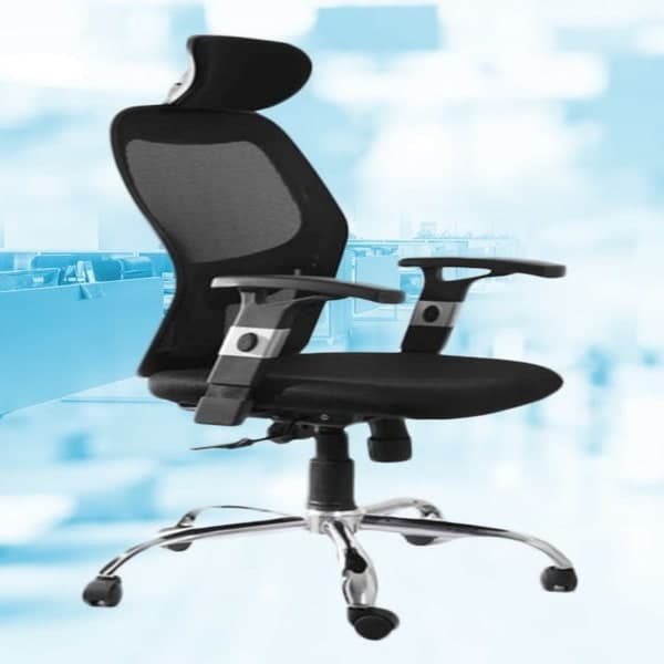 Ergonomic High-Back Black Mesh Office Chair