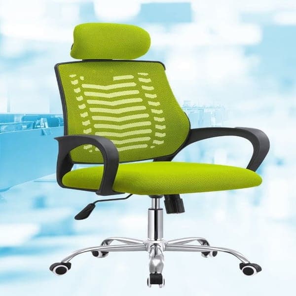 Premium Ergonomic Lime Green Mesh Office Chair