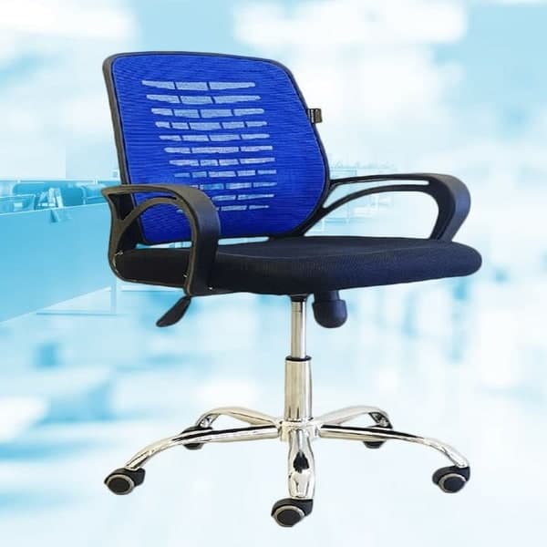 Premium Ergonomic Royal Blue Mesh Office Chair