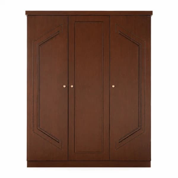 Classic Solid Wood 3-Door Wardrobe / Almirah