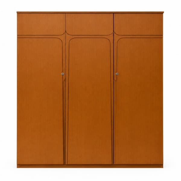 Classic Solid Wood 3-Door Almirah